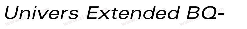 Univers Extended BQ字体转换 Univers Extended BQ字体转换